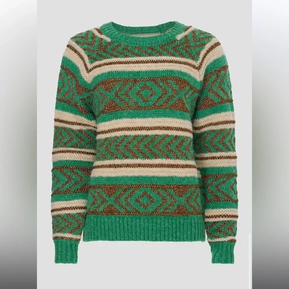 Scotch & Soda Metallic Fair Isle Sweater, RTR - Picture 5 of 9